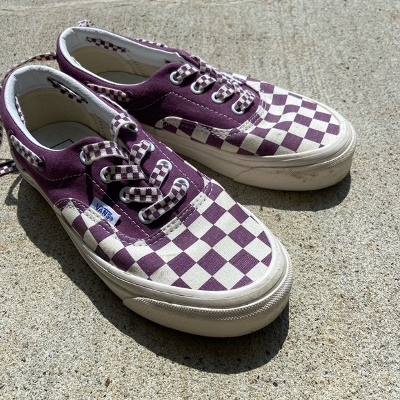 Rare Vans Style 95 Lacey DX Purple Checker - Picture 3 of 7